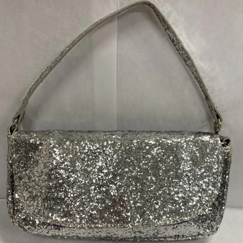Mark. Elegant Silver Glitter Shoulder Bag - Picture 5 of 5